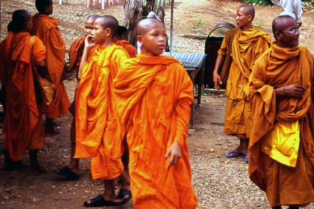 Phnom Penh - monaci buddhisti